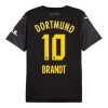 Original Trikotsatz Borussia Dortmund Brandt 10 Auswärtstrikot 2024-25 Für Kinder